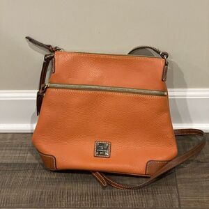 Dooney & Bourke Pebbled Leather Crossbody Clementine Zip Purse